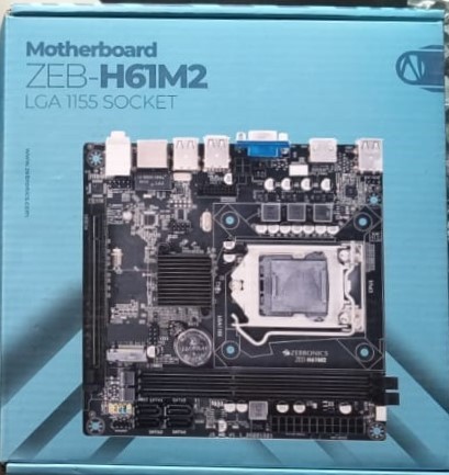 ZEBRONICS H61-NVMe Micro-ATX Motherboard for LGA 1155 Socket